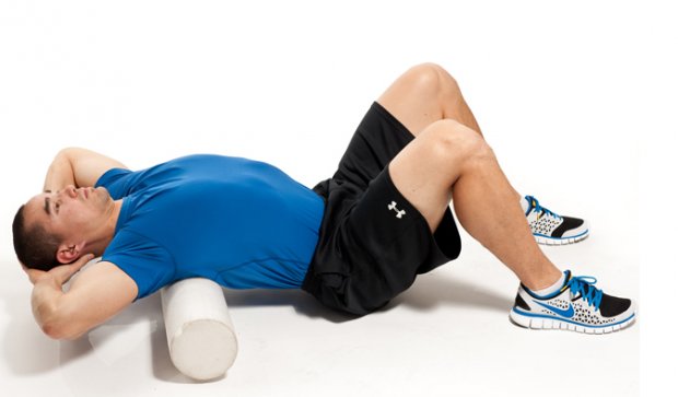 Японская гимнастика с валиком для позвоночника