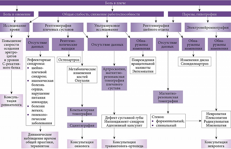 Диагностика боли в плече